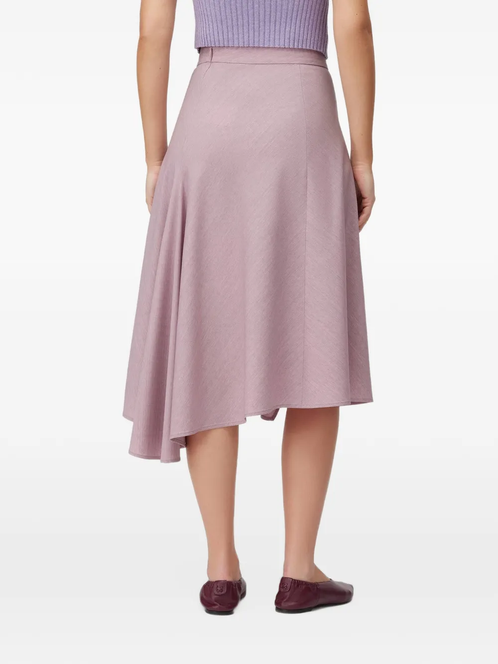 RETORI asymmetrical midi skirt Roze
