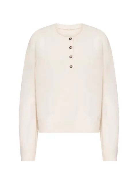 LouLou de Saison Malo oversized cashmere henley sweater