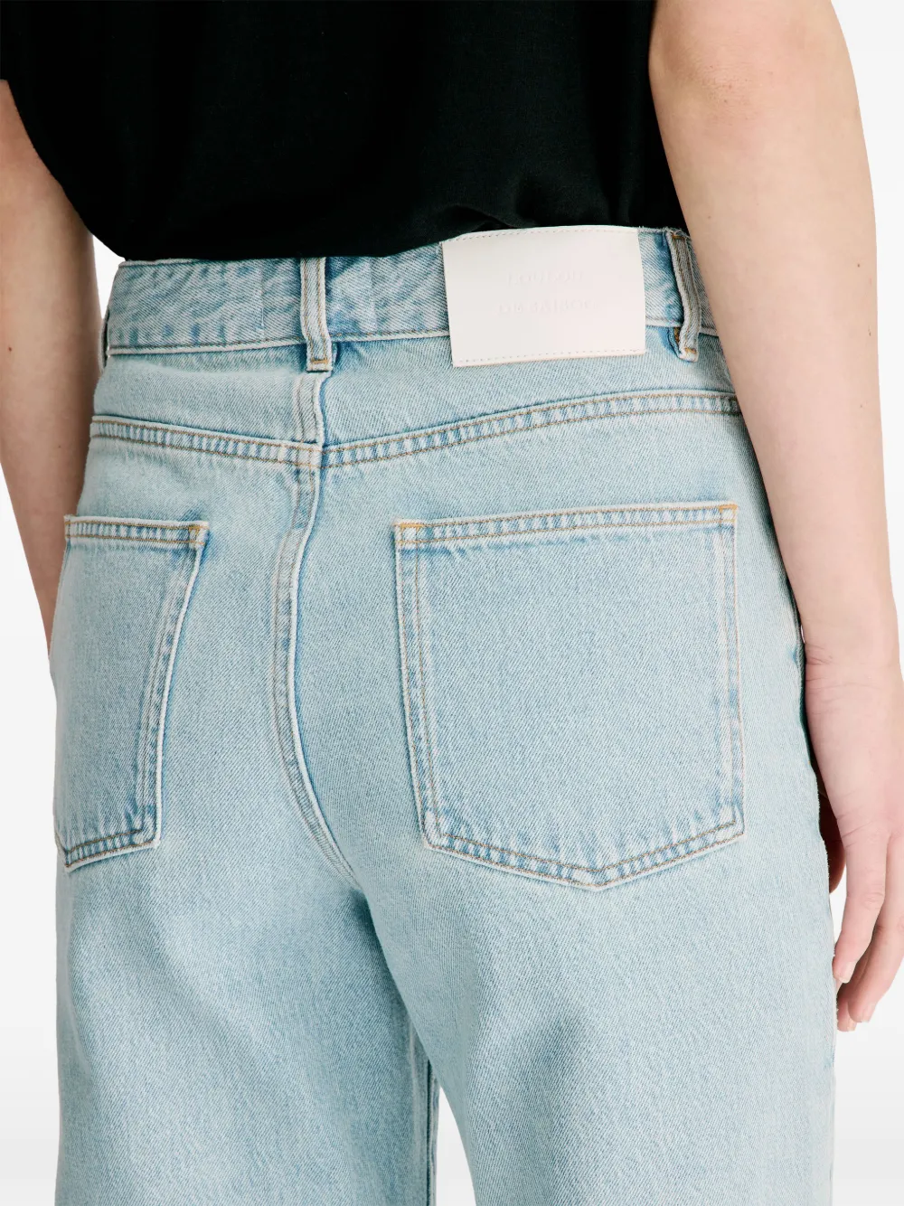 LouLou de Saison Mico jeans met wijde pijpen Blauw
