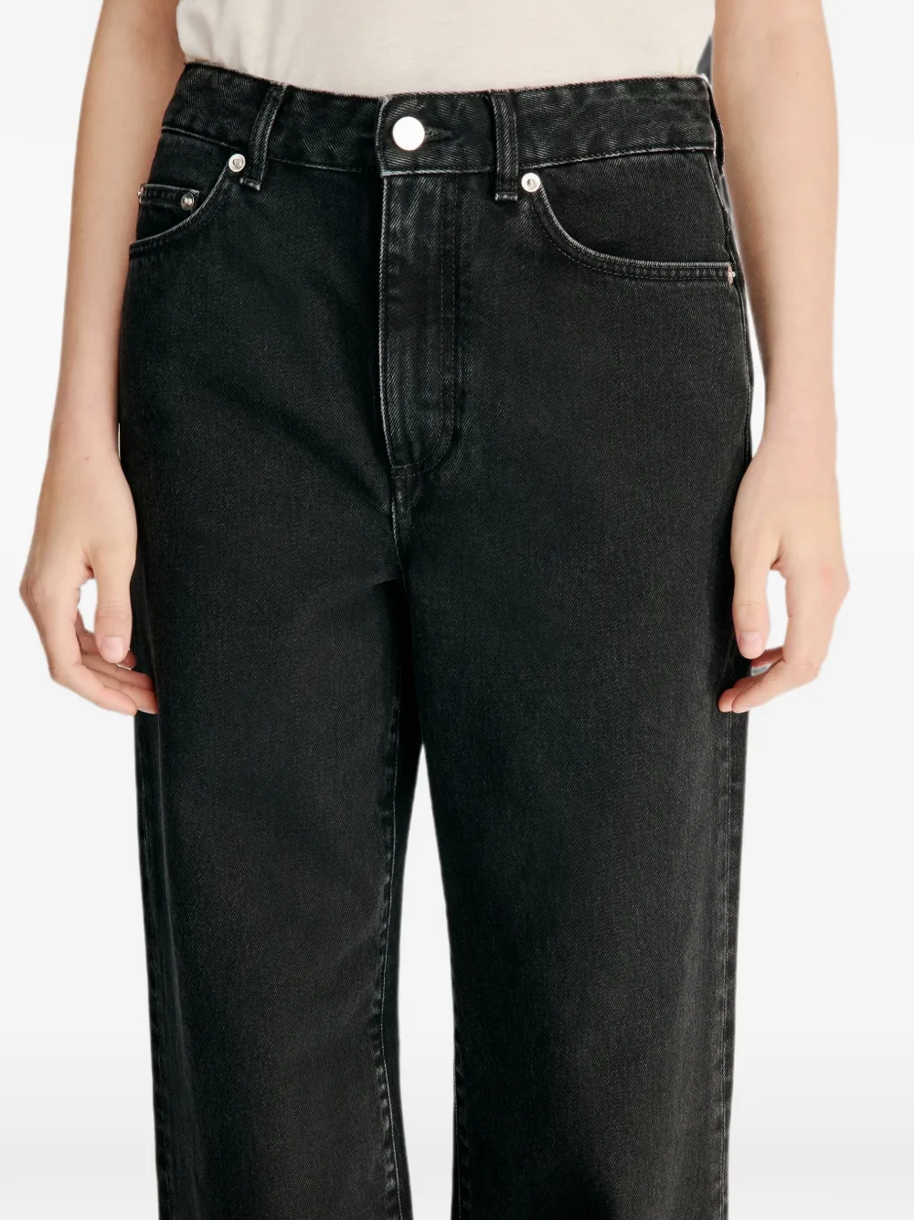 LouLou de Saison Mico jeans met wijde pijpen Grijs