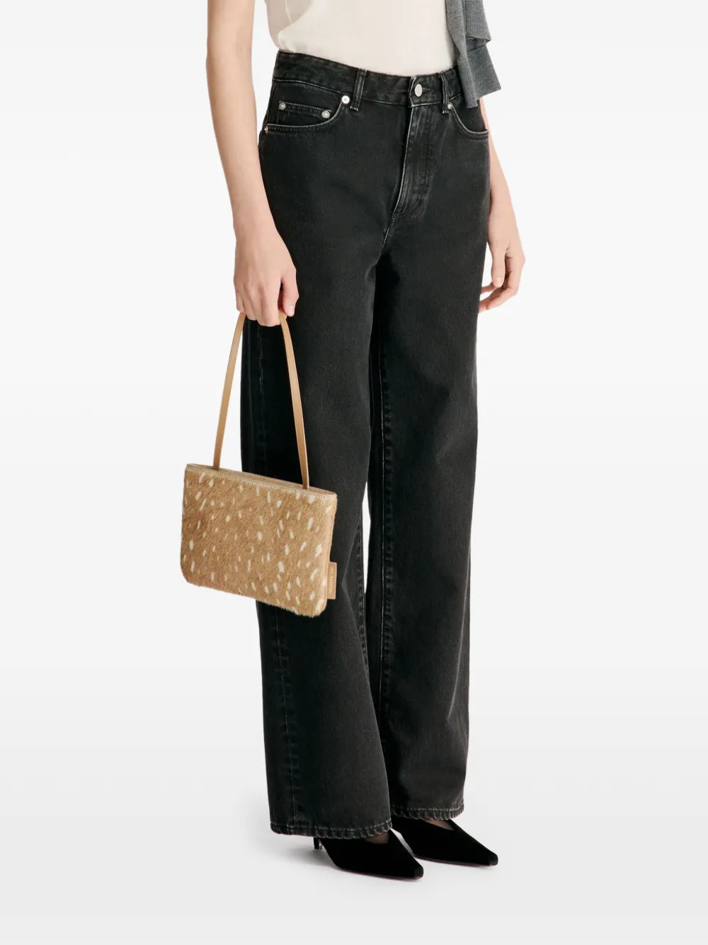 LouLou de Saison Mico jeans met wijde pijpen Grijs