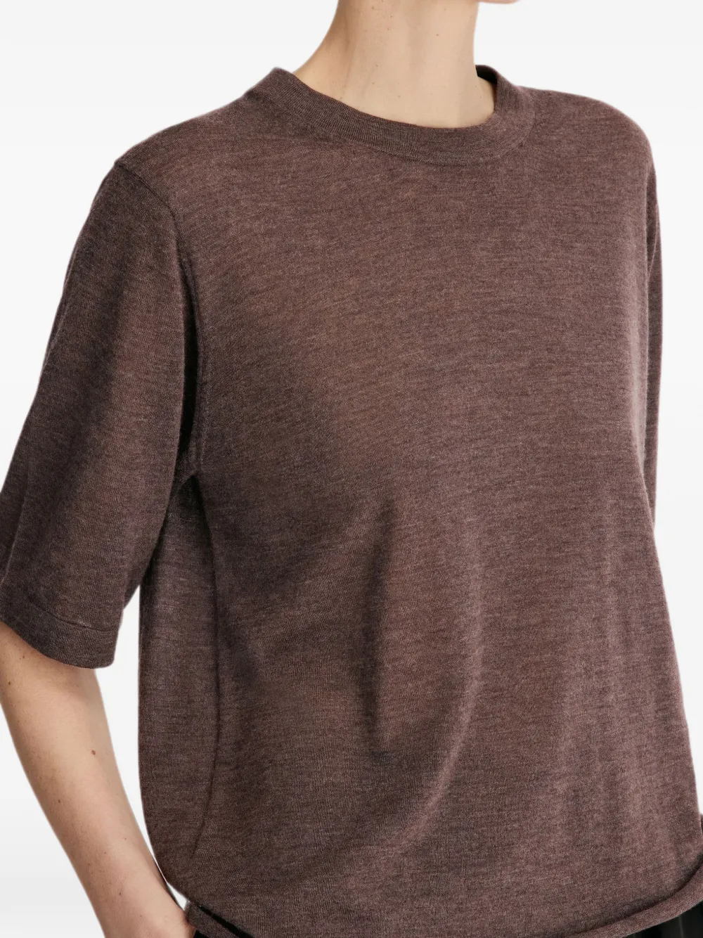 LouLou de Saison Nala LDS kasjmier T-shirt Bruin