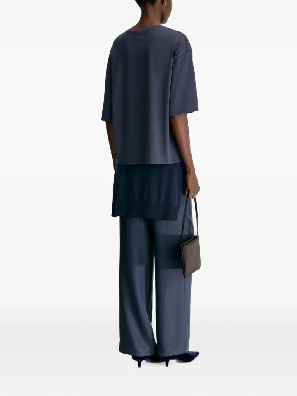 LouLou de Saison Osis LDS oversized boxy T-shirt Blauw
