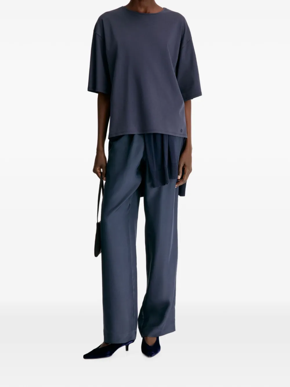 LouLou de Saison Osis LDS oversized boxy T-shirt Blauw