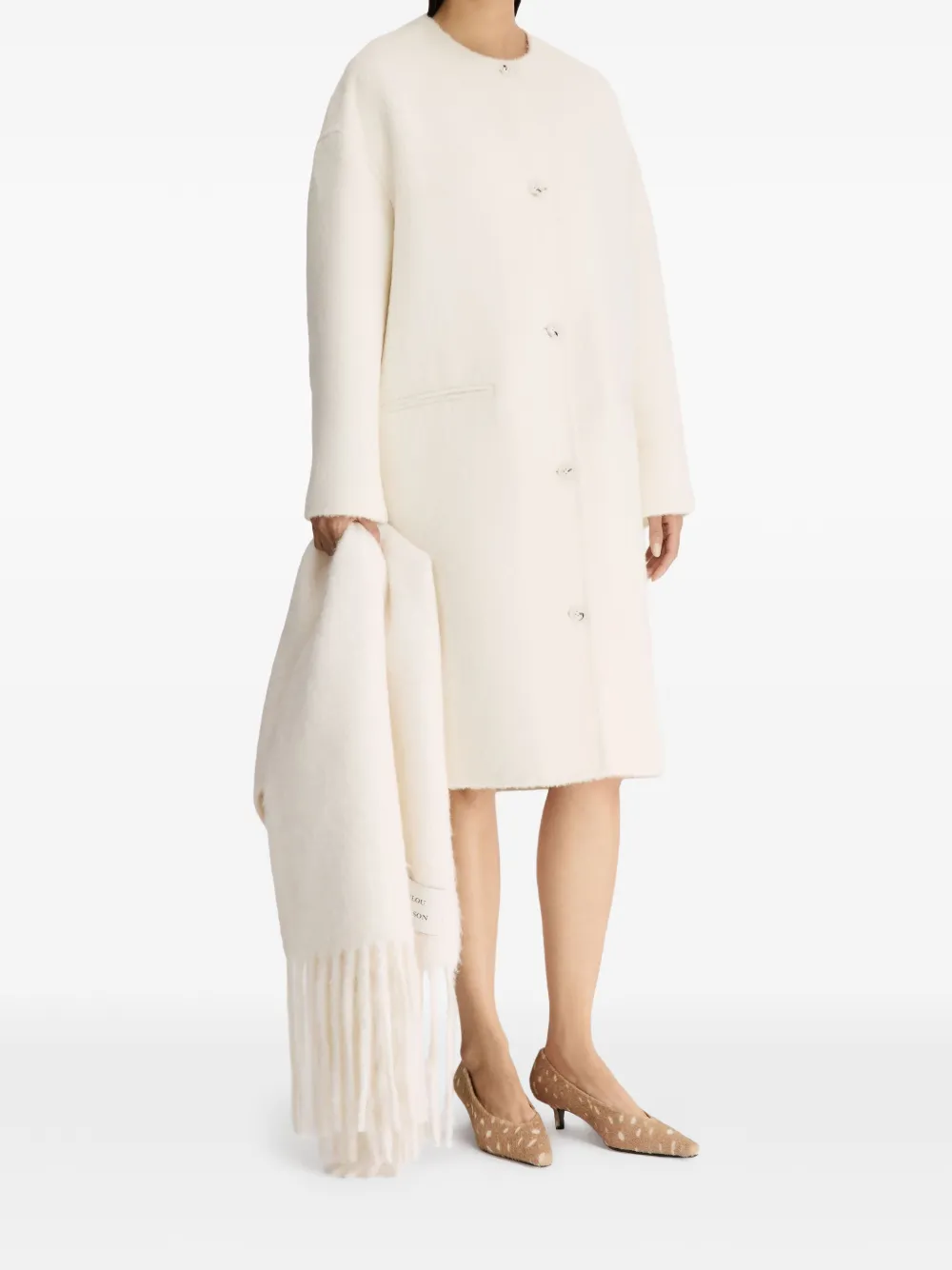LouLou de Saison Orson ovalen jas Beige
