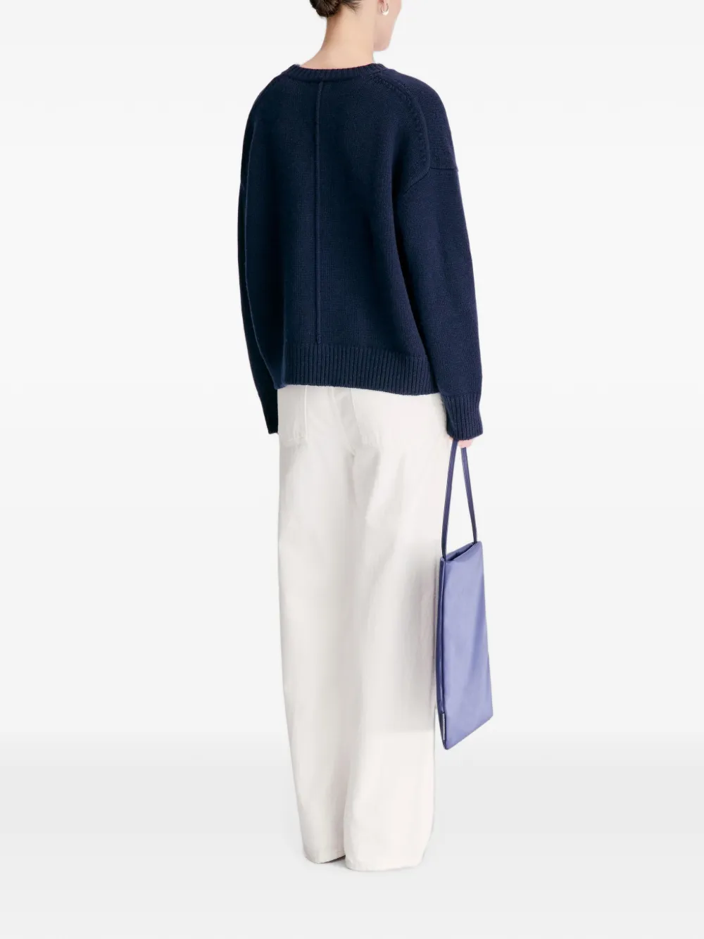 LouLou de Saison Pia LDS oversized kasjmier trui Blauw