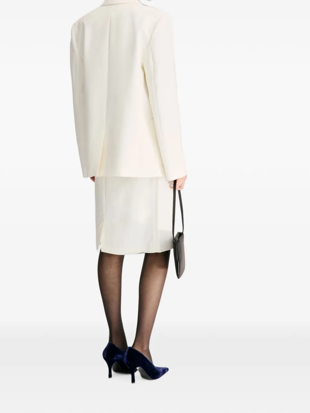 LouLou de Saison Rae blazer met opgestikte zak en gekerfde revers Beige