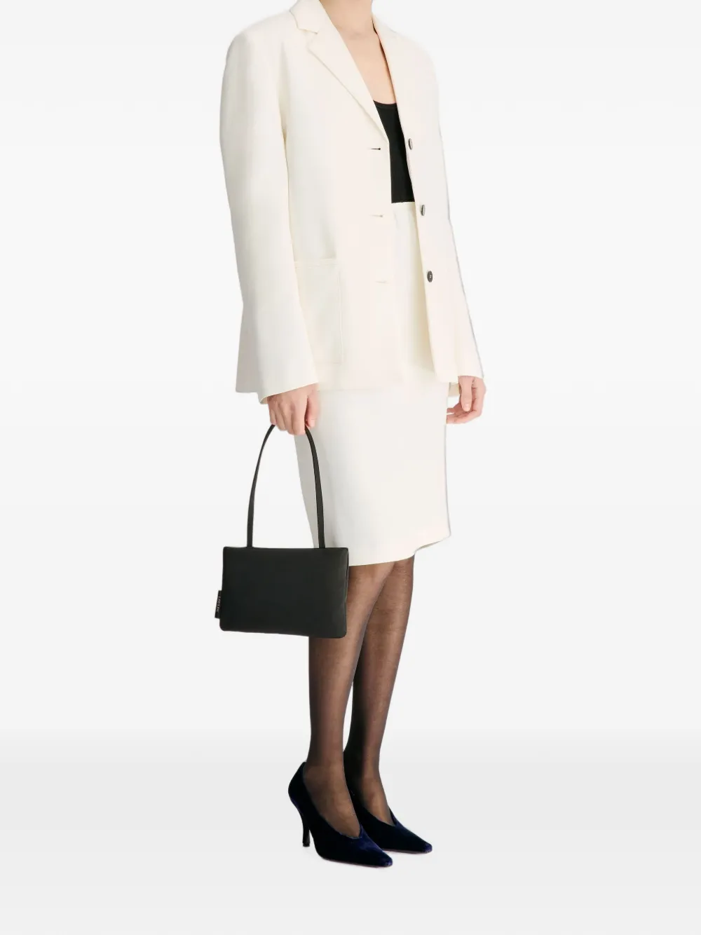 LouLou de Saison Rae blazer met opgestikte zak en gekerfde revers Beige