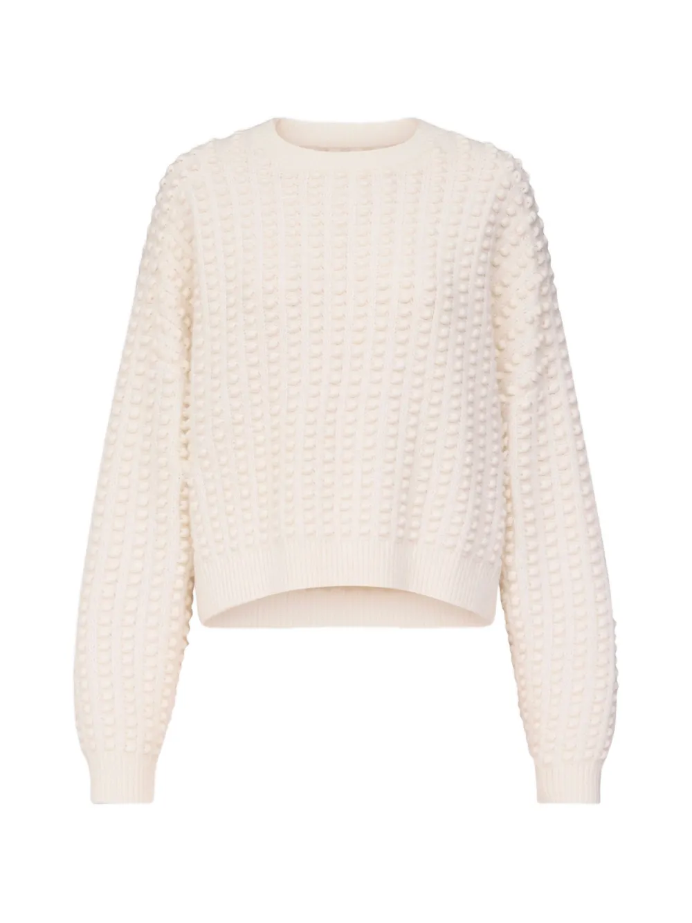 LouLou de Saison Rolf Kaschmirpullover mit Ziernähten - Nude