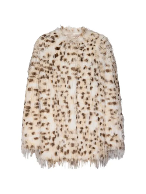 LouLou de Saison faux-fur collarless coat