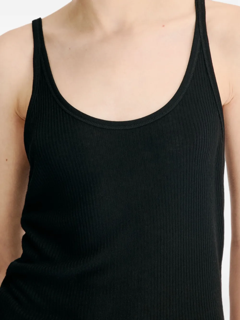 LouLou de Saison Roni ribgebreide tanktop Zwart