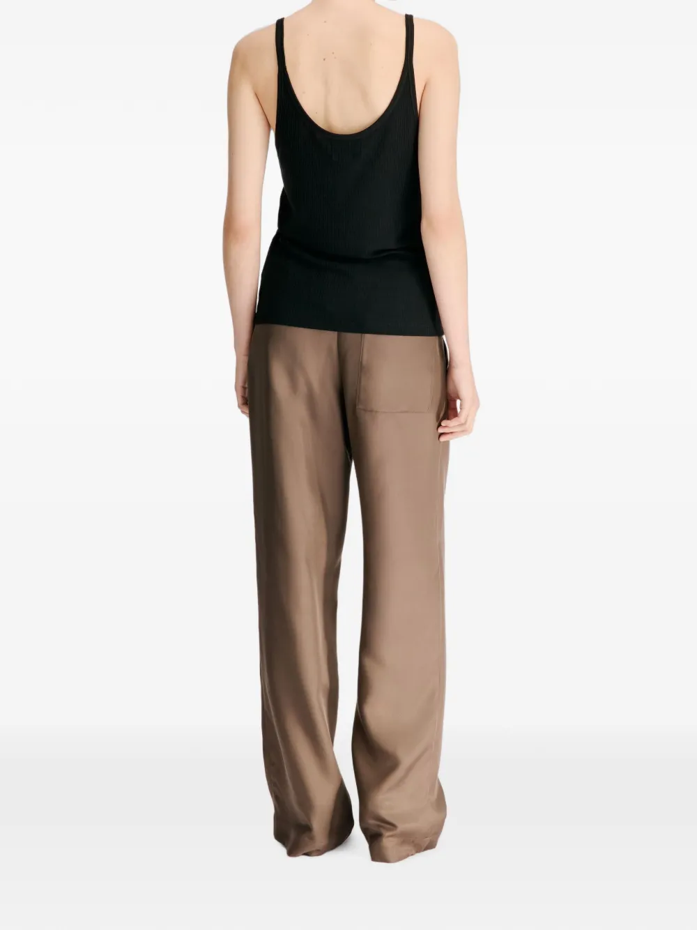 LouLou de Saison Roni ribgebreide tanktop Zwart