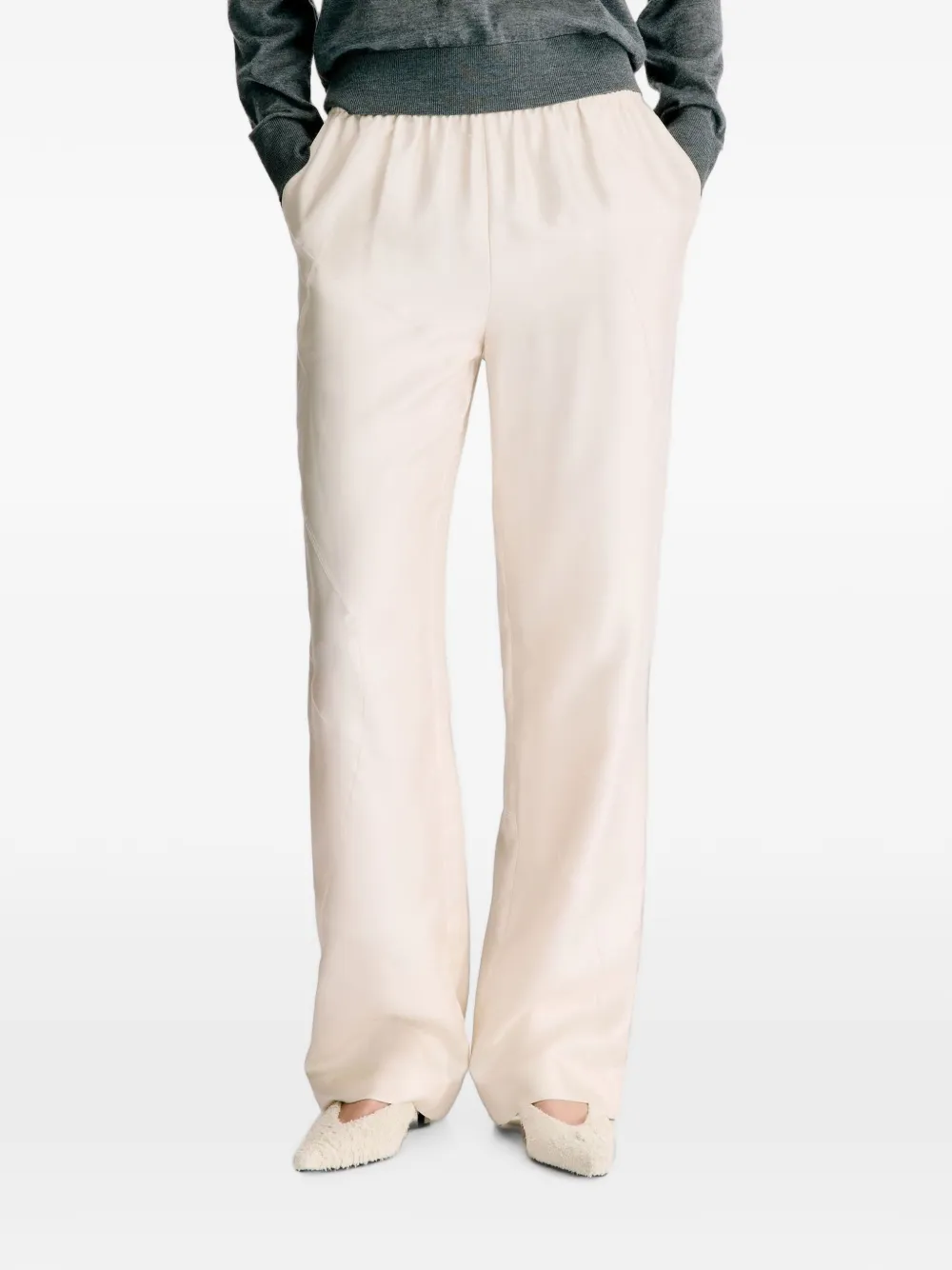 LouLou de Saison Viki elastische broek Beige