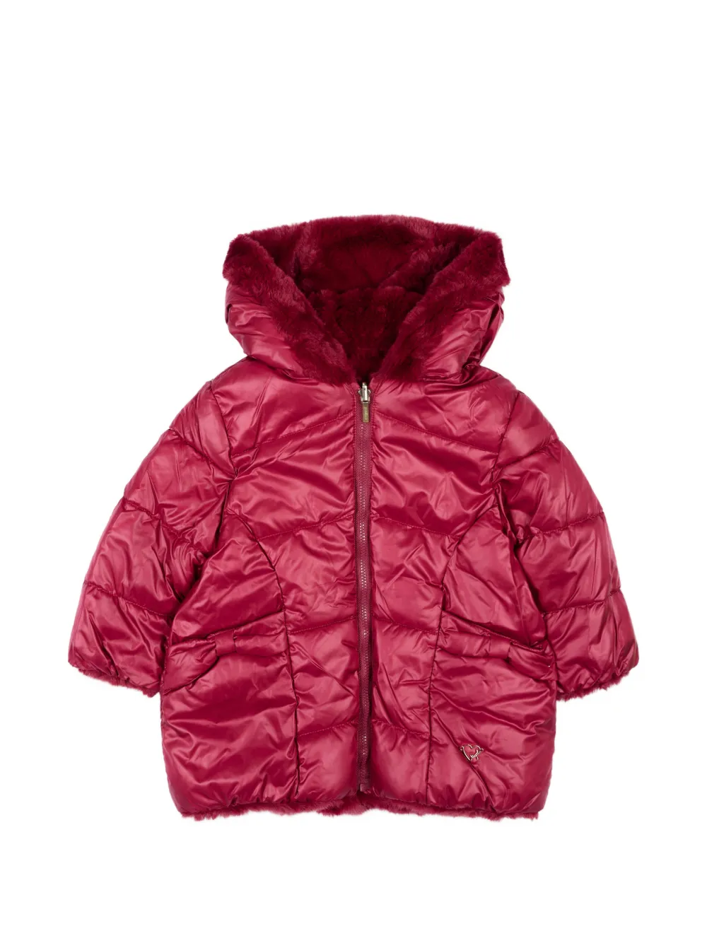 Mayoral Cappotto reversibile in pelliccia sintetica - Rosso