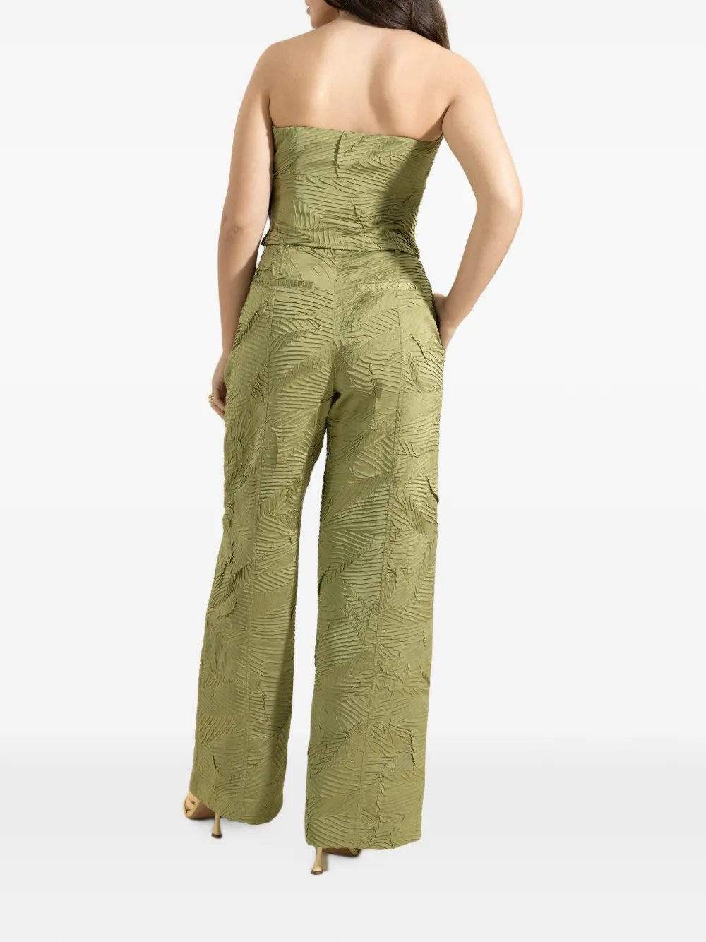 Ulla Johnson Carine broek met satijnen afwerking Groen