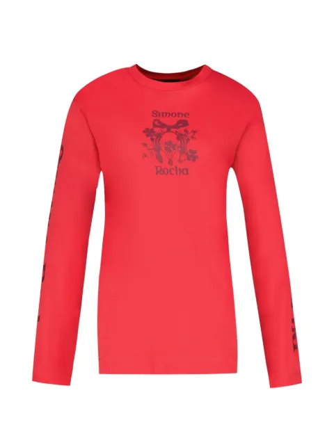 Simone Rocha Coming Up Roses long-sleeve T-shirt