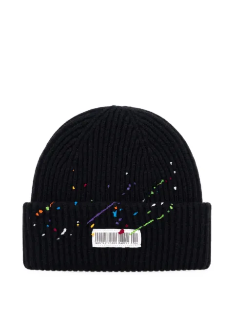 Mostly Heard Rarely Seen Whiplash Barcode beanie hat