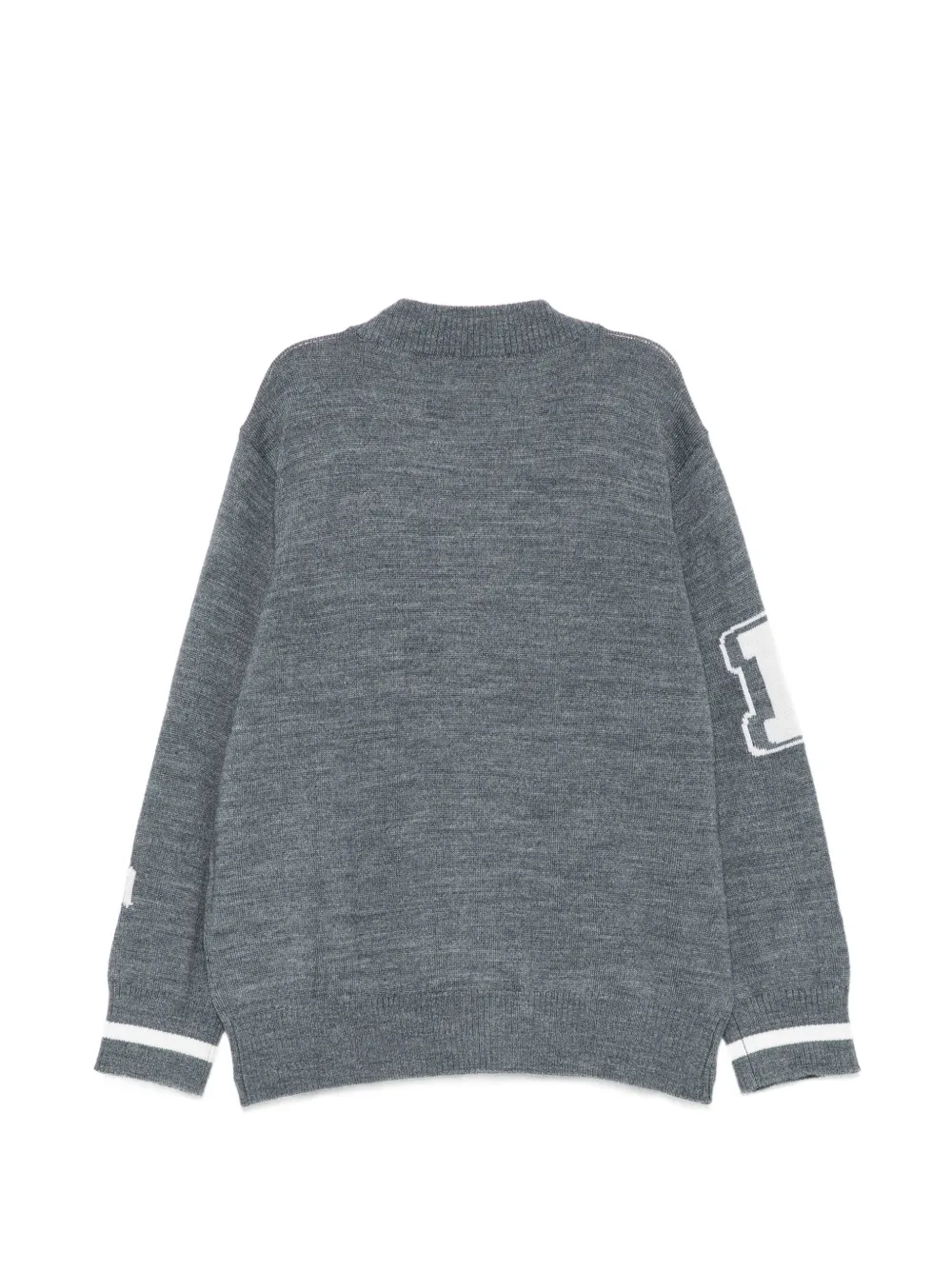 Emporio Armani Kids Vest met logo-intarsia Grijs