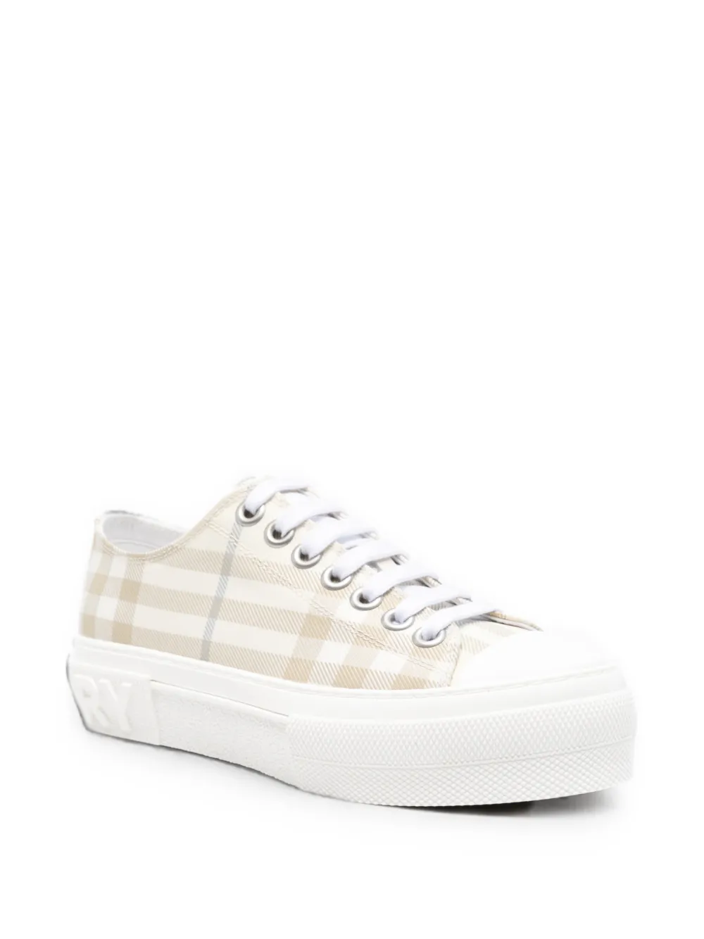 Burberry Check-pattern platform sneakers Beige