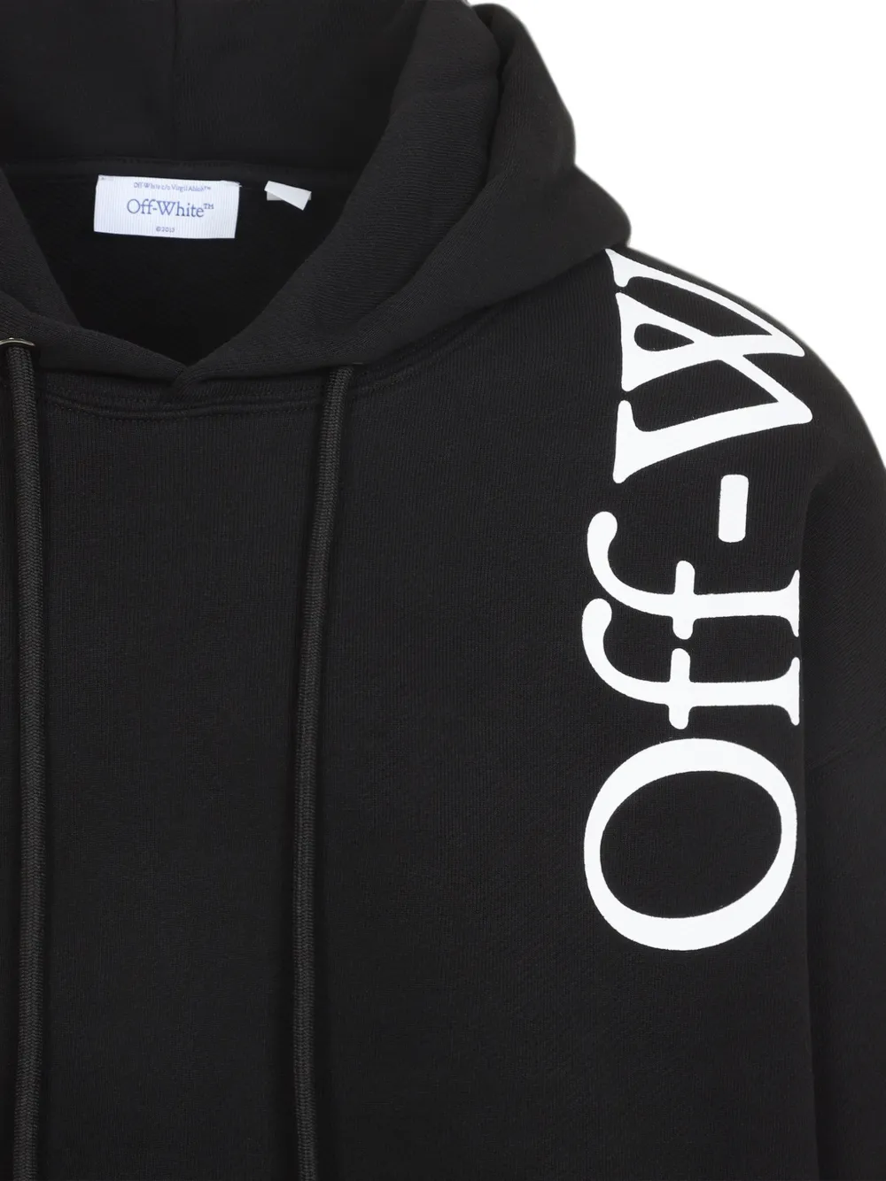 Off-White Vertical Bookish Skate hoodie met logoprint Zwart