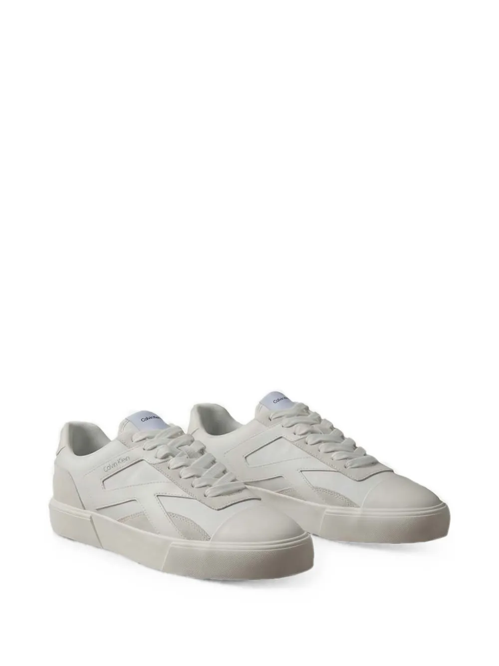 Calvin Klein panelled lace-up sneakers Wit