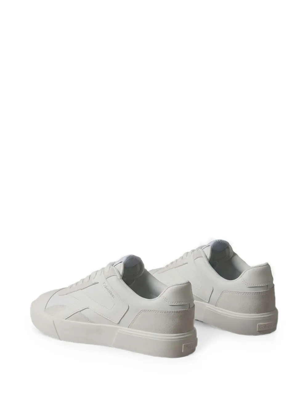 Calvin Klein panelled lace-up sneakers Wit