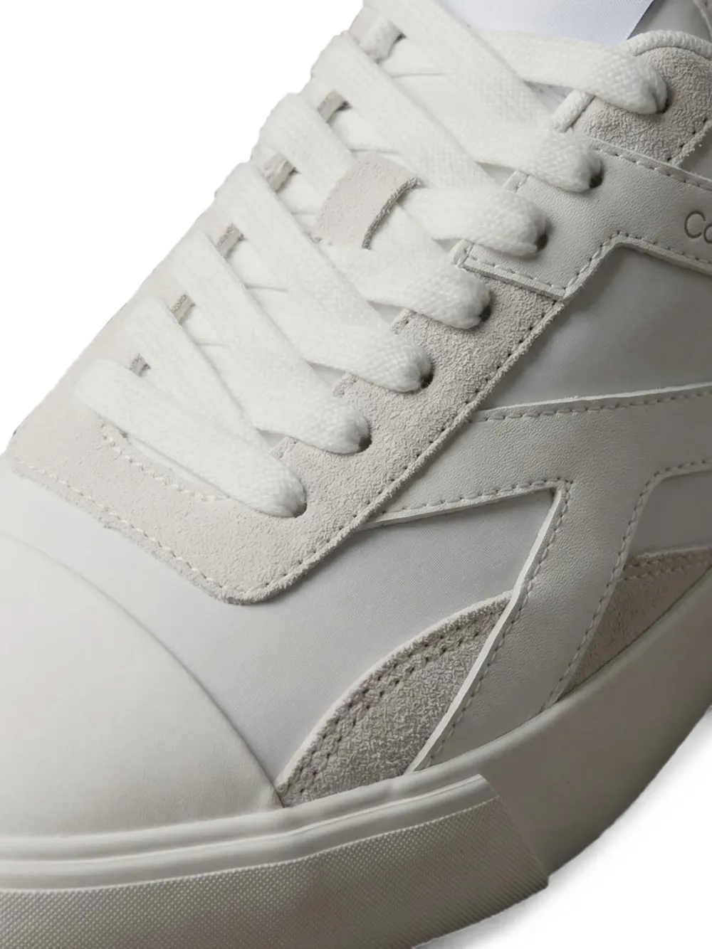 Calvin Klein panelled lace-up sneakers Wit