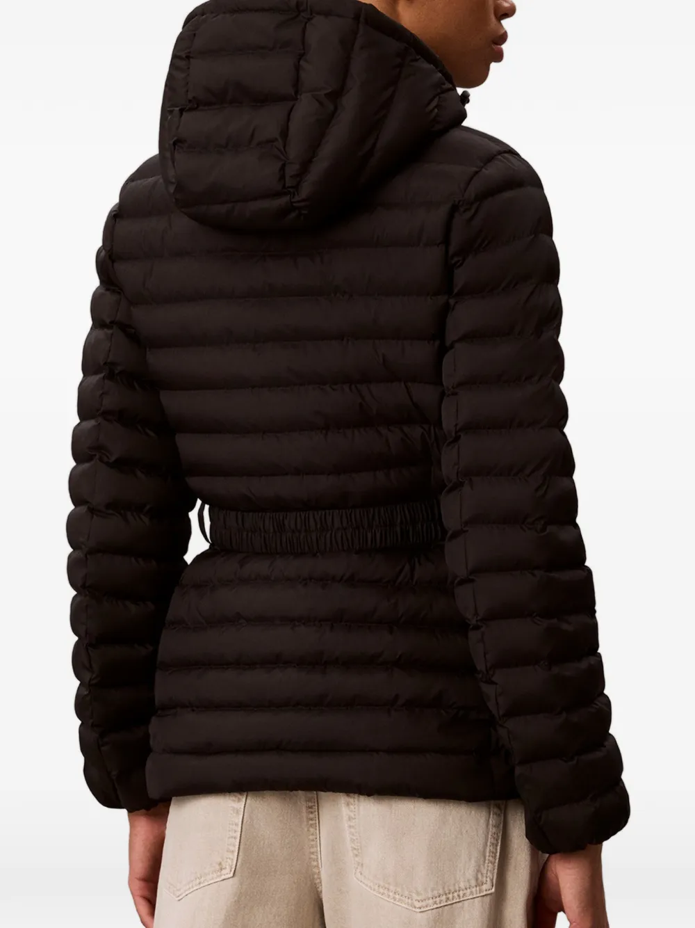 Calvin Klein Donsjack met capuchon Zwart
