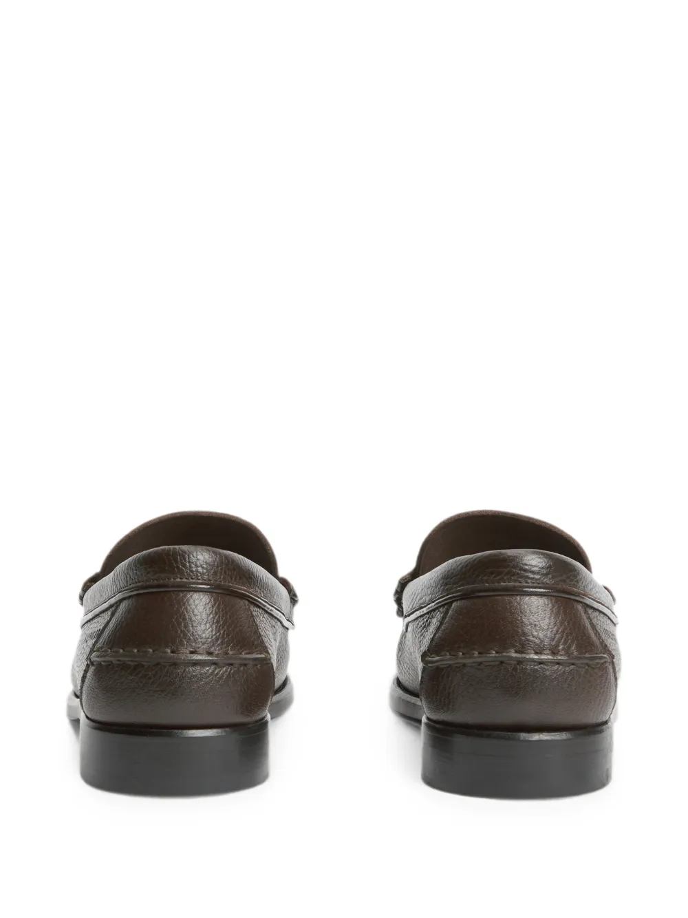 Tommy Hilfiger Penny loafers van bewerkt leer Bruin