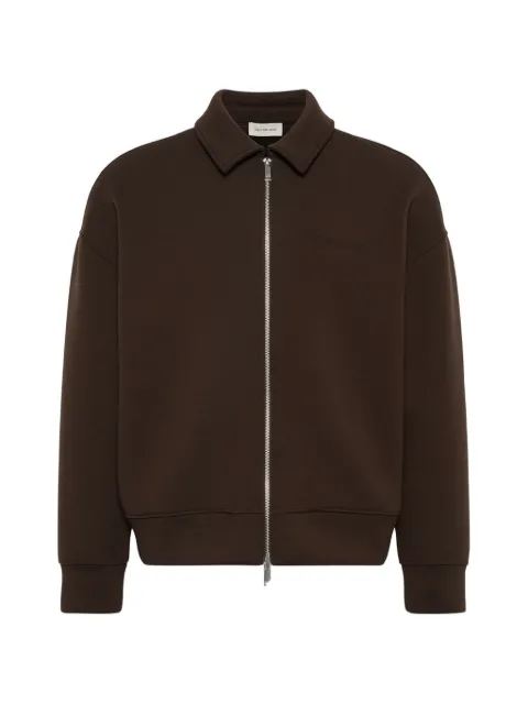 Calvin Klein logo-embroidered zip-up jacket