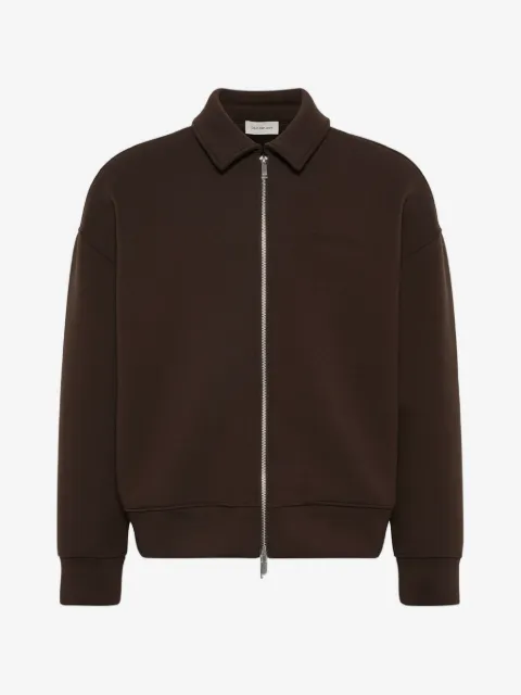 Calvin Klein logo-embroidered zip-up jacket