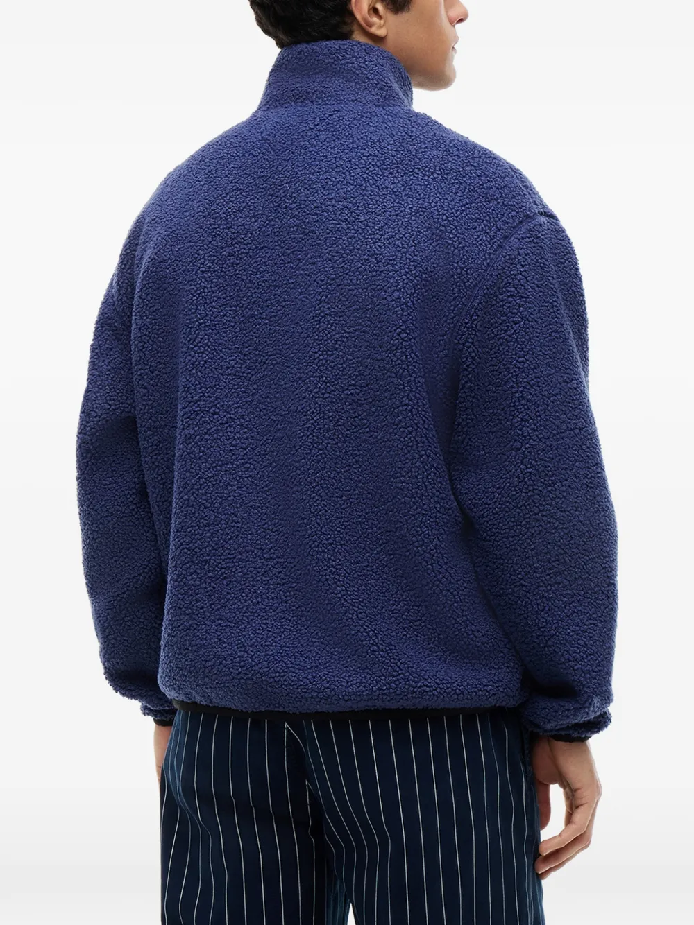 Tommy Hilfiger Fleece jack met rits Blauw