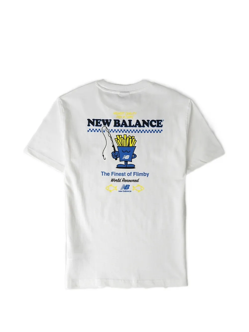 New Balance Fish And Chips graphic-print T-shirt Wit