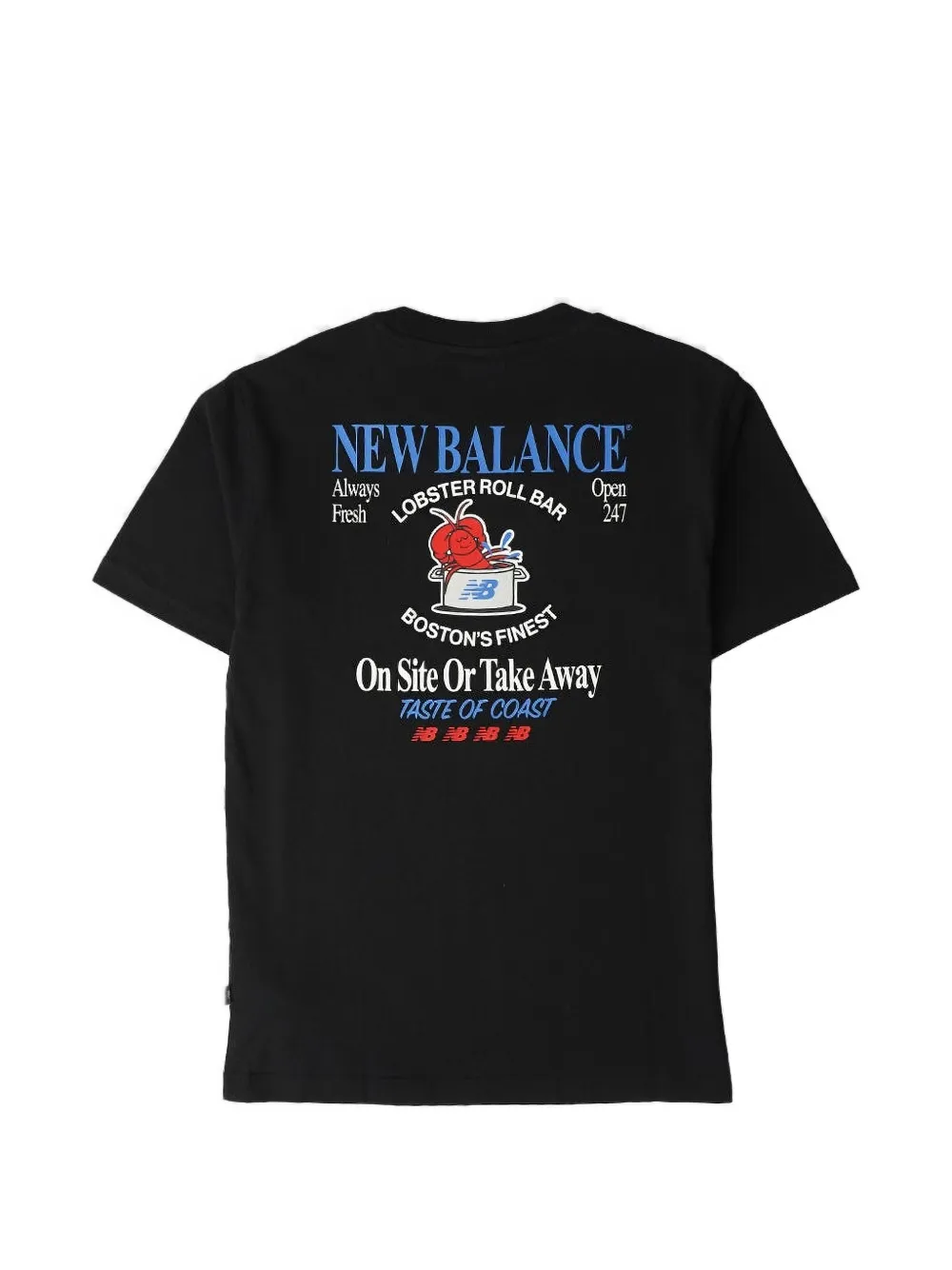 New Balance Lobster Roll graphic-print T-shirt Zwart