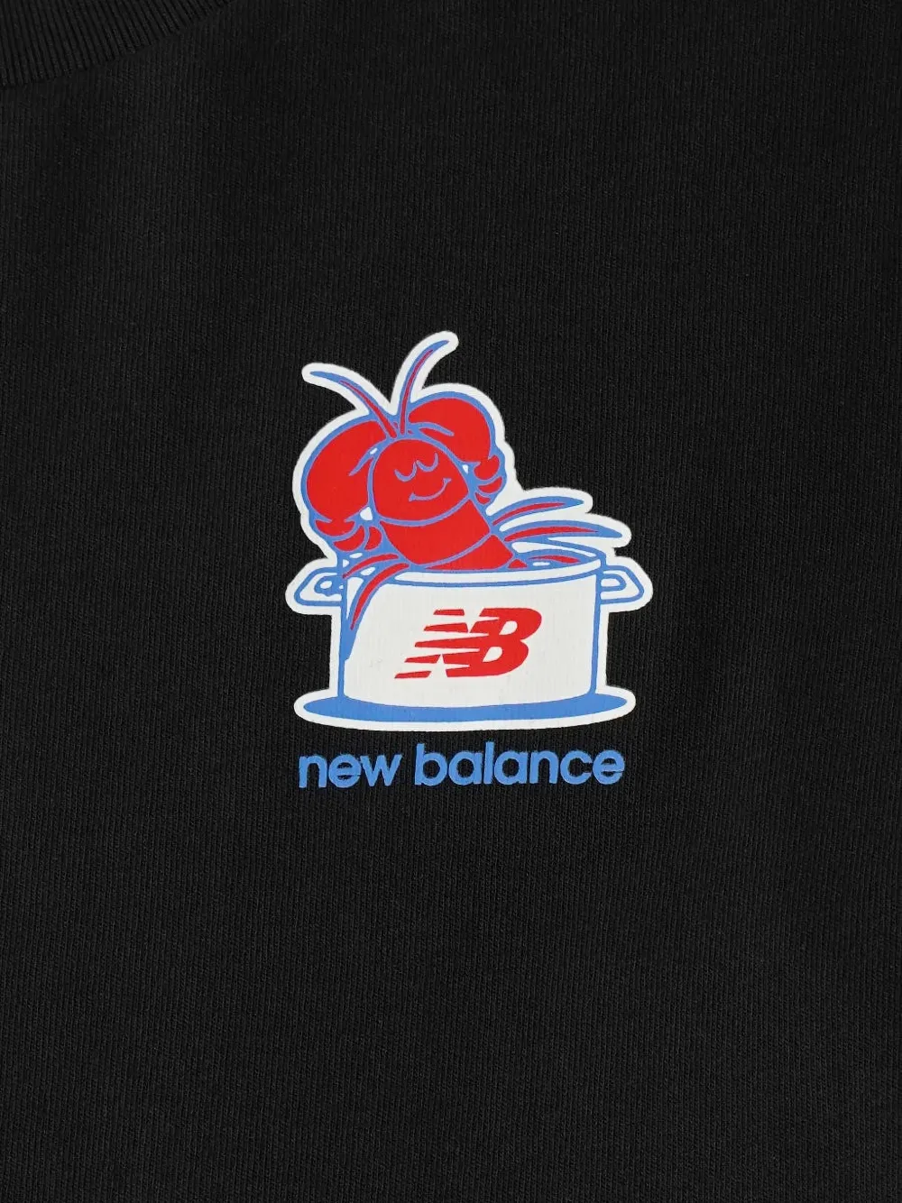 New Balance Lobster Roll graphic-print T-shirt Zwart