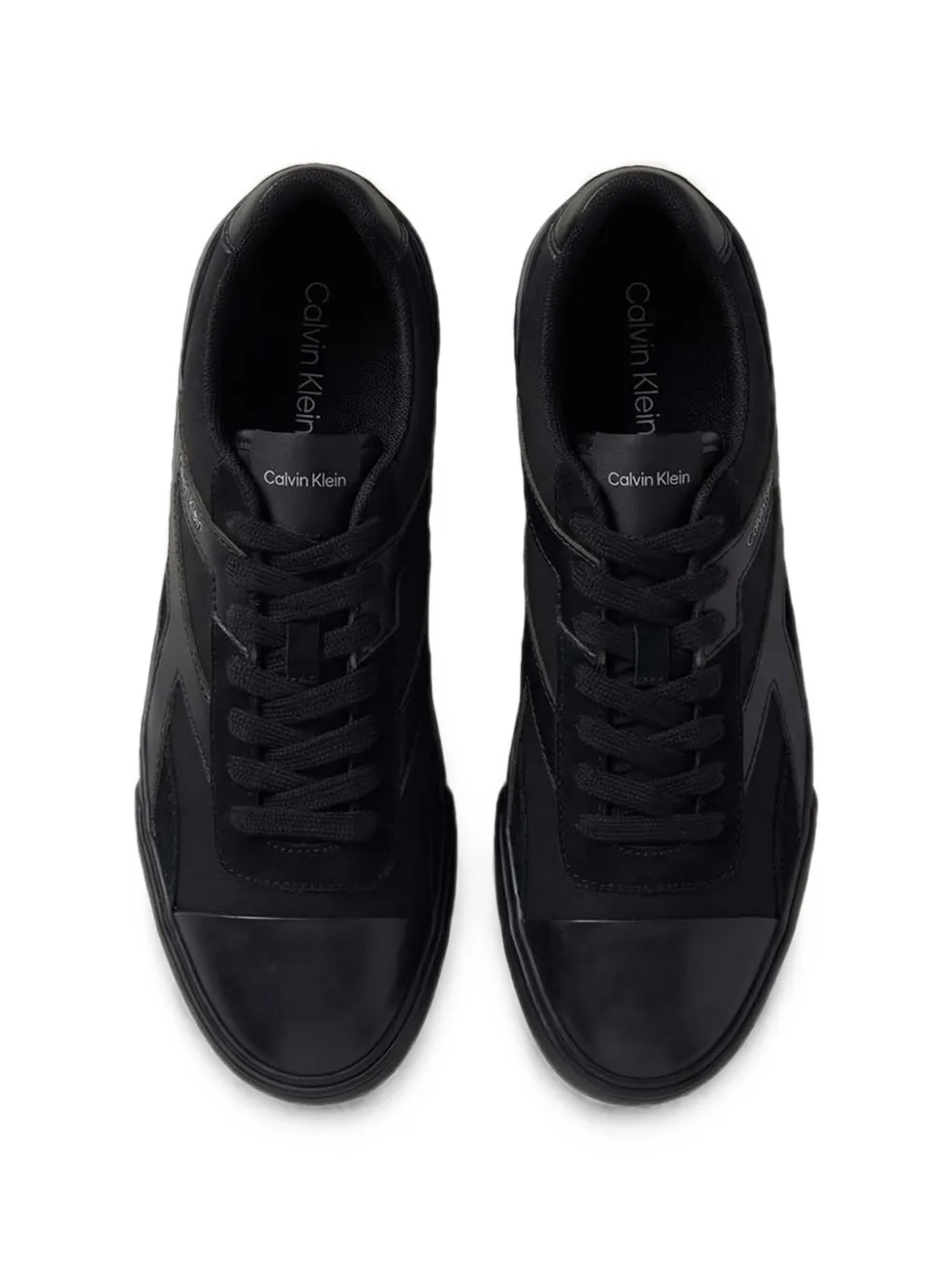 Calvin Klein Sneakers met vlakken en logoprint Zwart