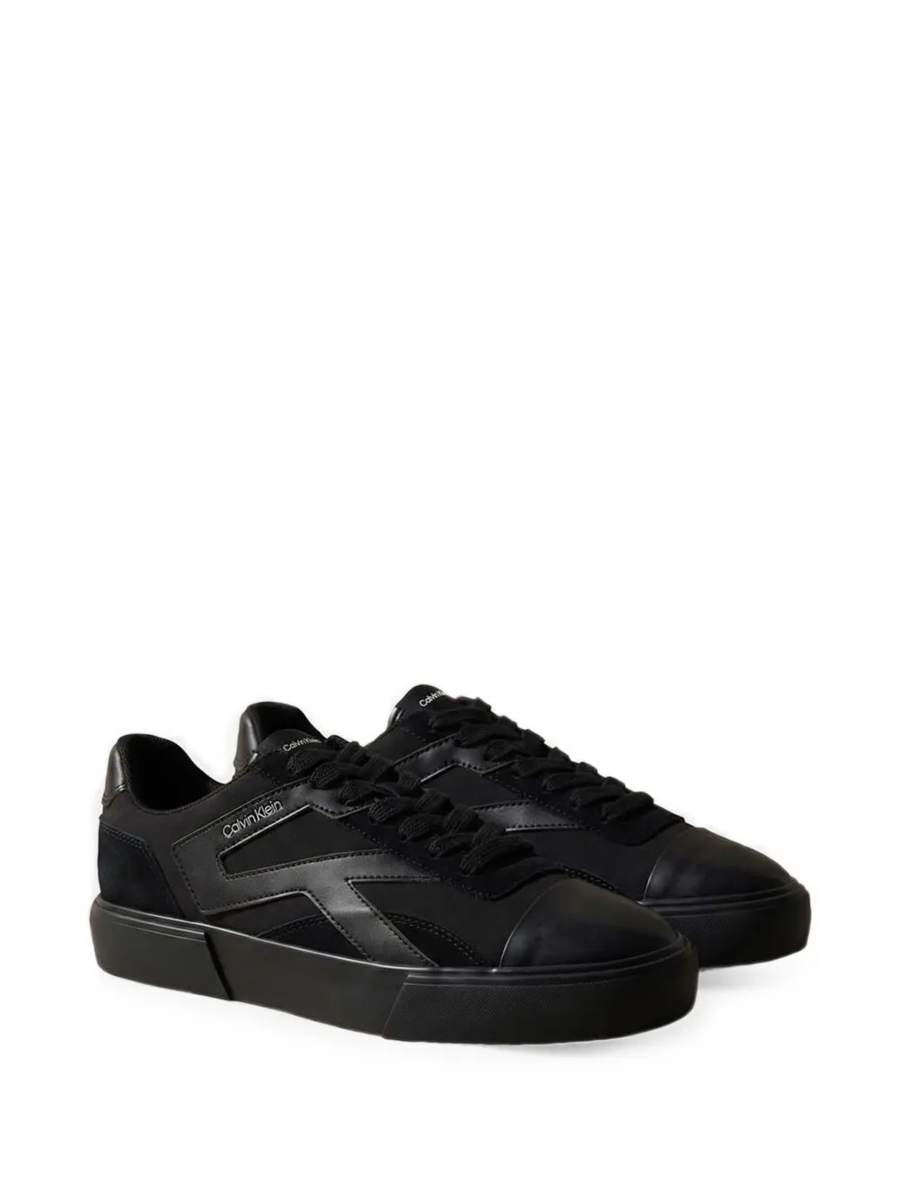 Calvin Klein Sneakers met vlakken en logoprint Zwart