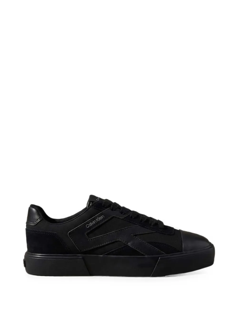 Calvin Klein logo-print panelled sneakers - Schwarz
