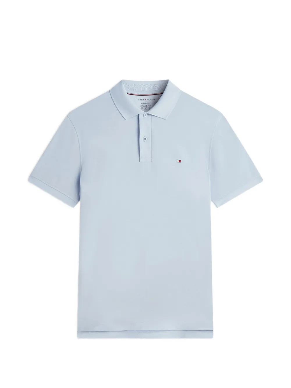 Tommy Hilfiger logo-embroidered short-sleeve polo shirt - Blu
