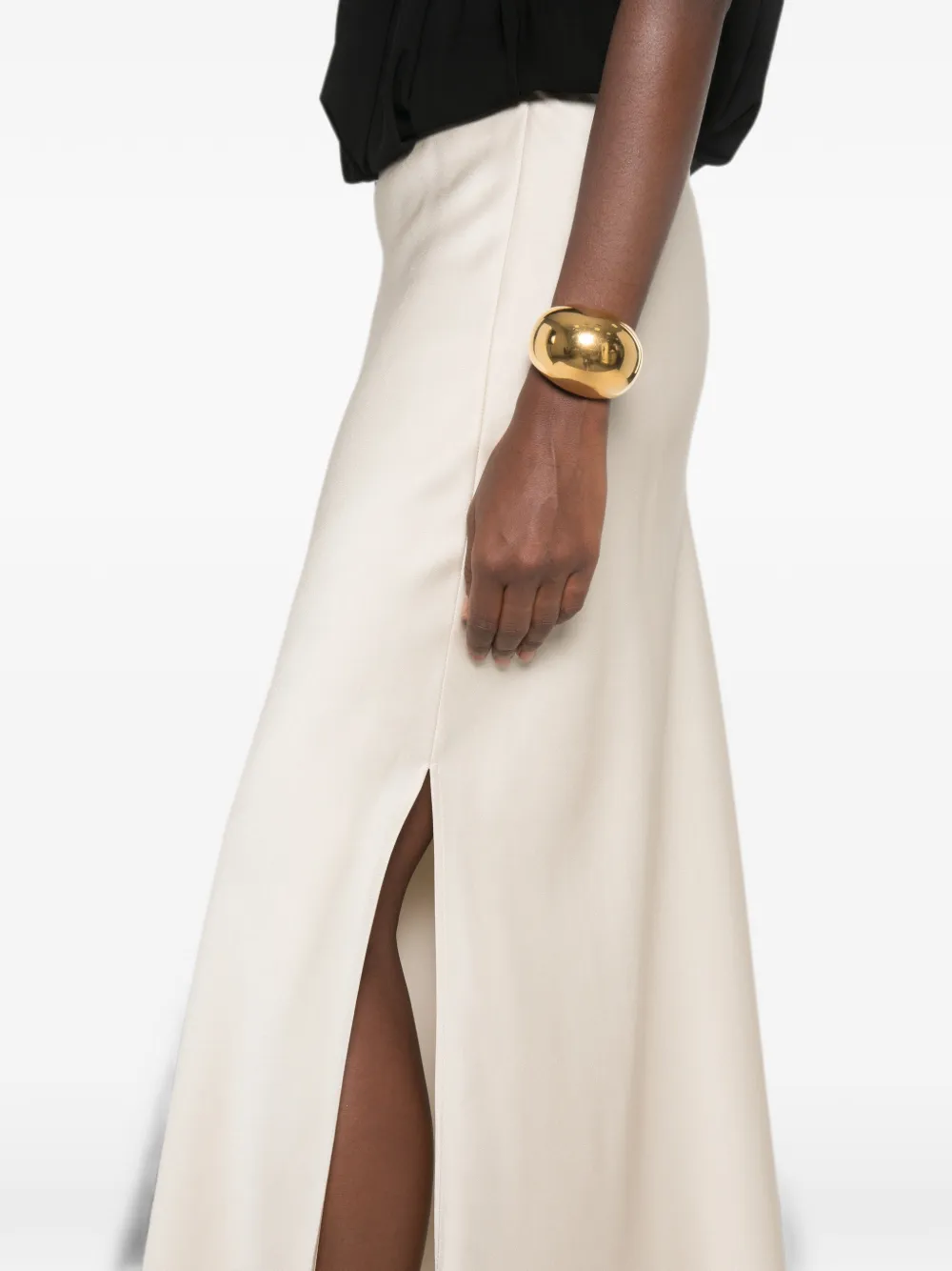 Brunello Cucinelli Rok met zijsplit Beige