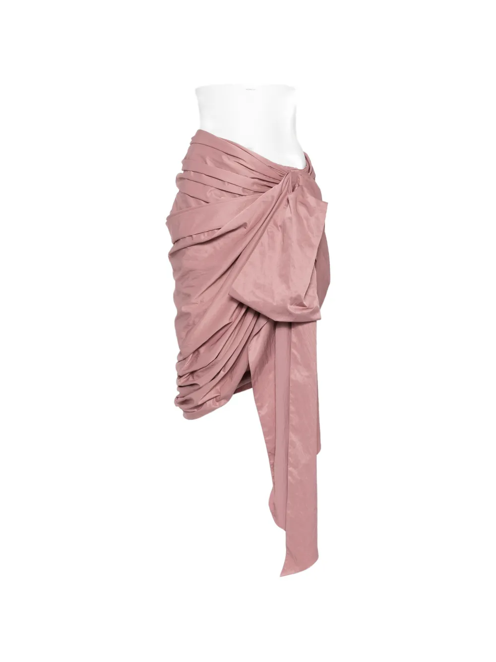 Chloé draped wrap-style midi skirt - Rosa