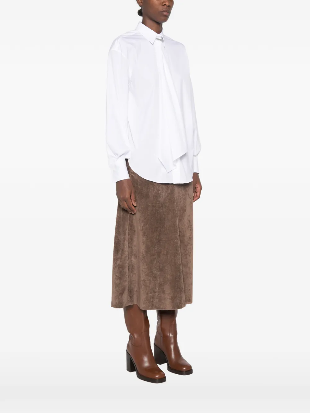 Brunello Cucinelli Blouse verfraaid met kralen Wit