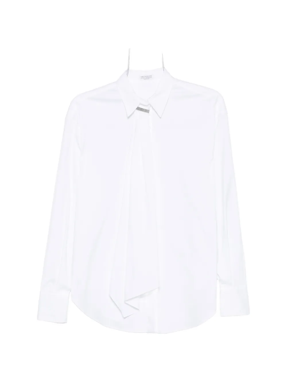 Brunello Cucinelli Monili-embellished shirt - Bianco