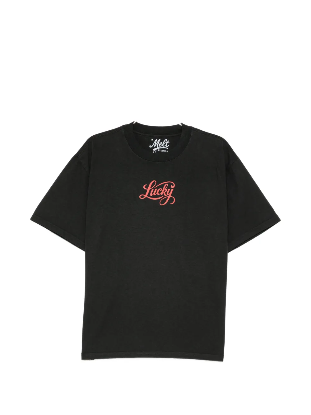 Melt logo-print T-shirt - Nero