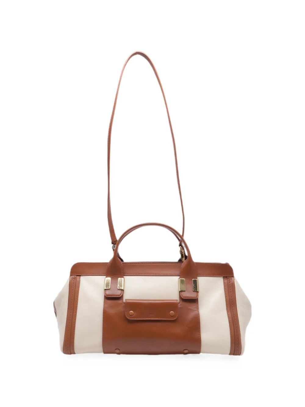 Chloé Vintage Alice colorblock tote bag - Marrone