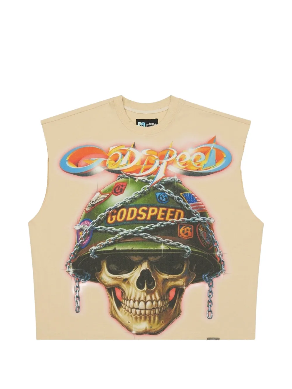 GODSPEED Badges of Honor graphic-print T-shirt - Toni neutri