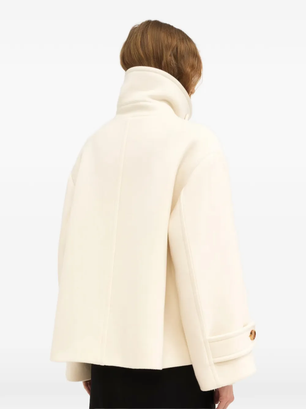 Chloé Mantel met dubbele rij knopen Beige