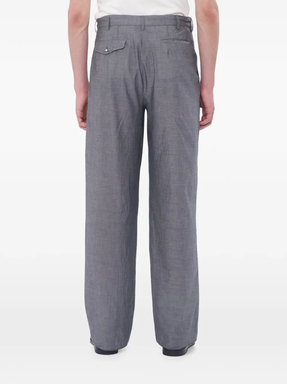 Magliano x 247 geplooide straight broek Grijs