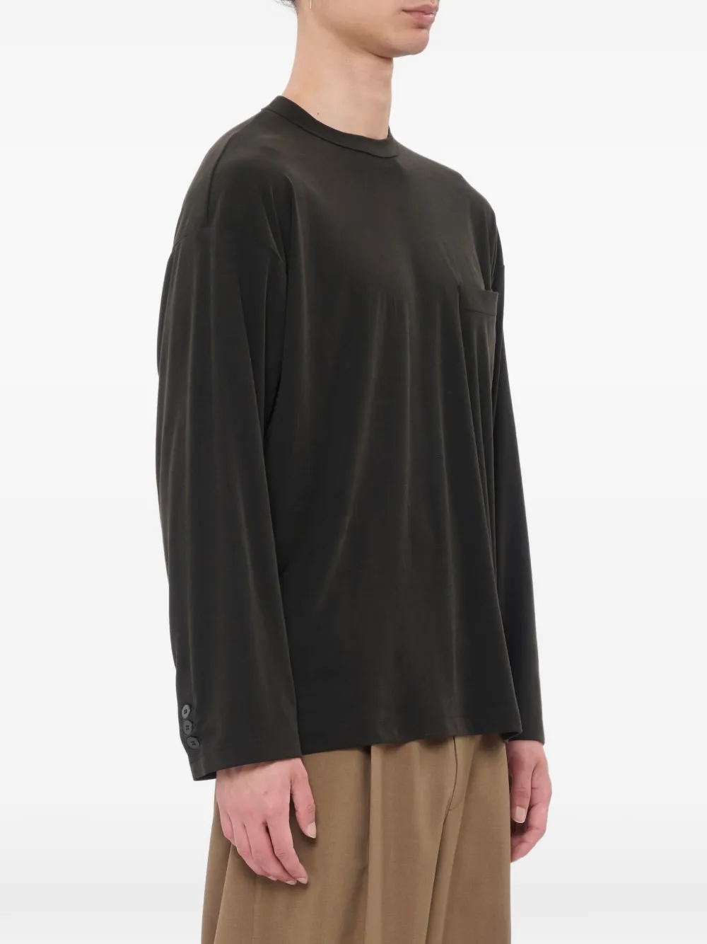 Magliano x 247 Liquid Sera T-shirt met knopen en zak Grijs
