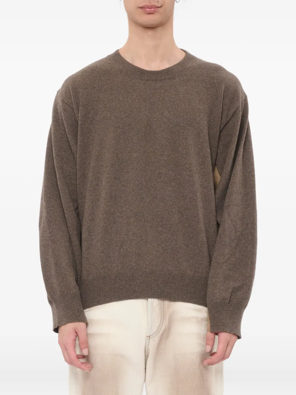Magliano Free Camping panelled crew-neck sweater - Marrone